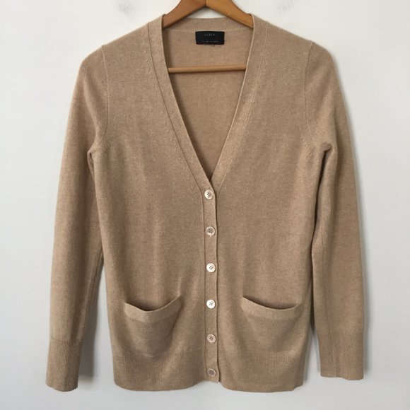 J. Crew Sweaters - J. Crew 100% Cashmere Boyfriend Cardigan Sweater